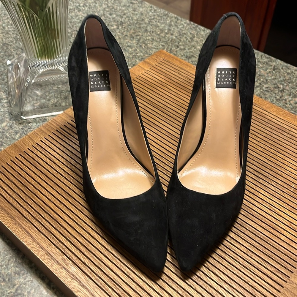 Black Suede Pumps 7.5